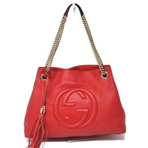 Gucci Soho Medium on Chain Leather Shoulder Bag